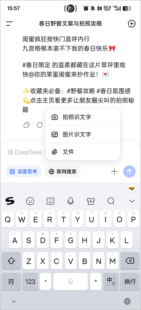 DeepSeek手机版截图1