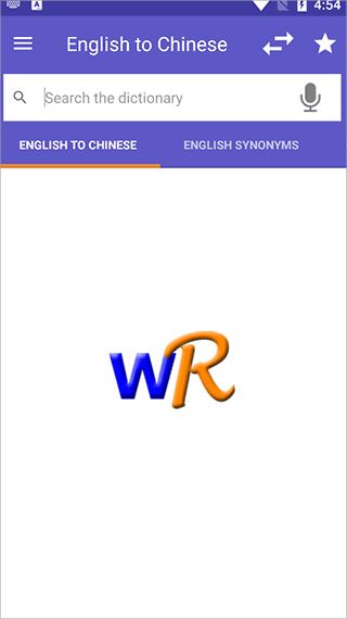 WordReference字典截图