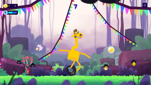 独轮车长颈鹿手游(unicycle giraffe)截图