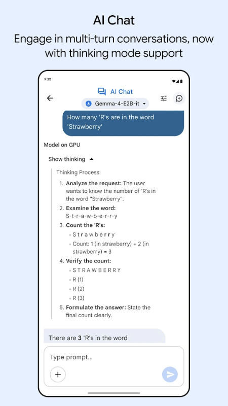 Google AI Edge Gallery截图