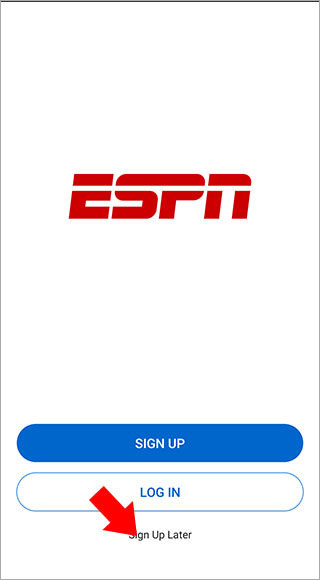 ESPN app截图