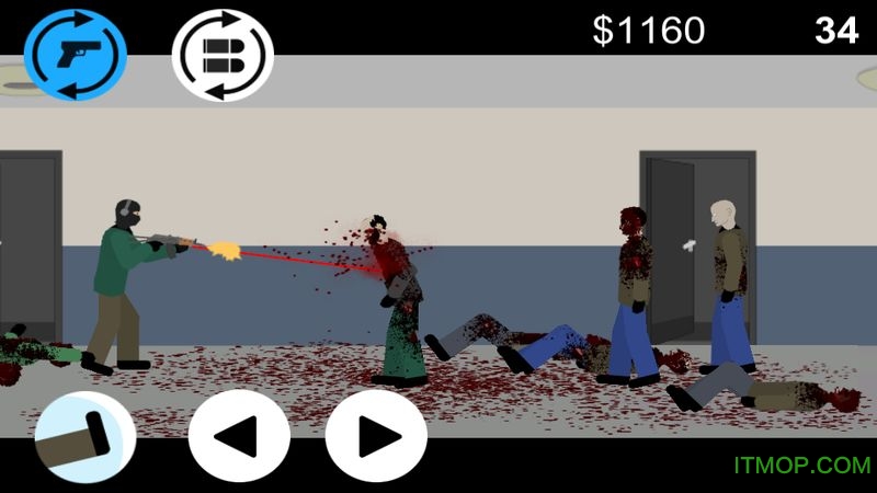 Flat Zombies: Cleanup & Defense截图