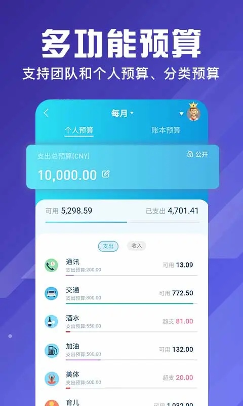 百事AA记账截图