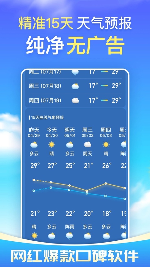 更云天气预报app截图