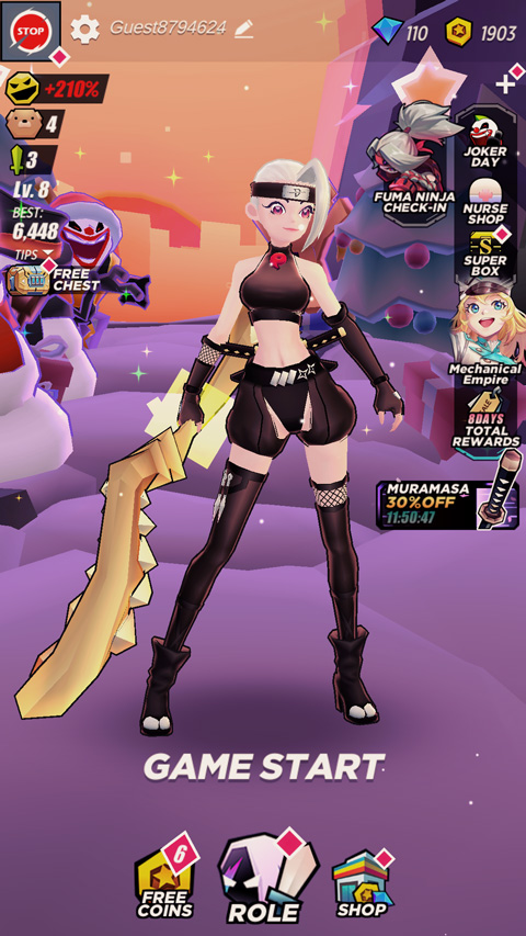 刀光与少女国际服截图