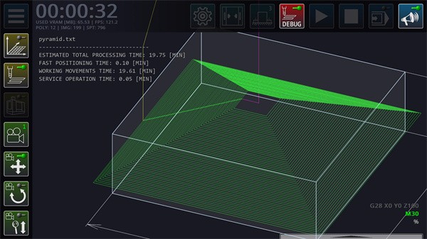 CNC模拟仿真软件手机版 (CNC VMC Simulator)安卓版v1.0.24截图