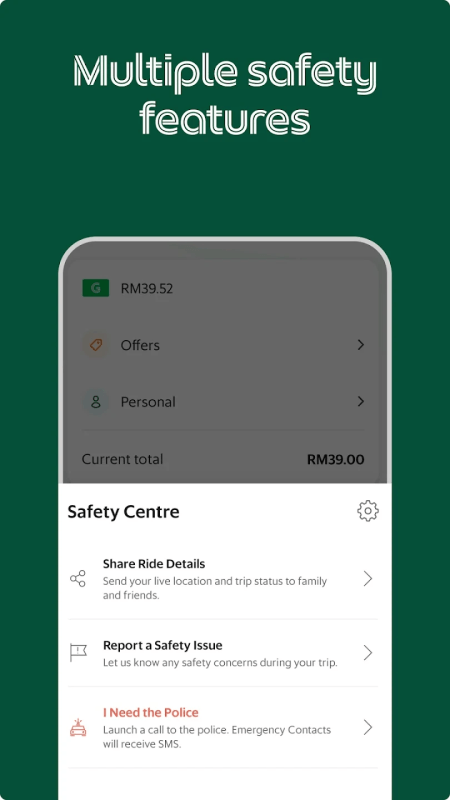 Grab境外打车截图