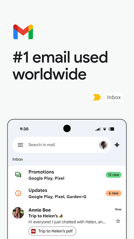 谷歌邮箱app截图