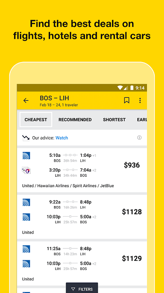 cheap flights廉价机票app截图