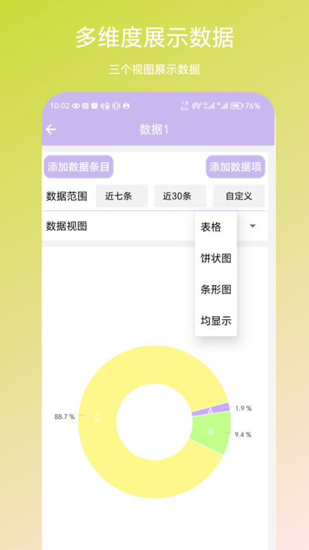个人数据视图截图0