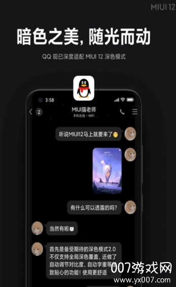深色模式切换(小米MIUI12全局深色模式独立版)截图