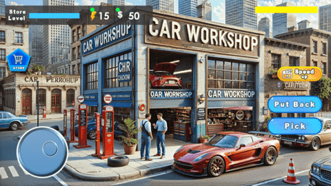 我的汽车技工店模拟3D(My Car Mechanic Store Sim 3D)截图0