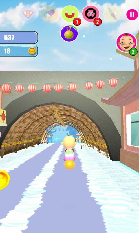Baby Snow Run Running Game(婴儿雪地酷跑游戏)截图