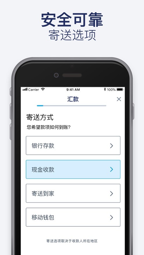 国际汇款手机截图