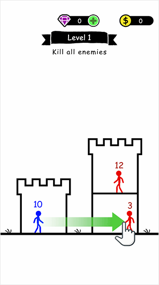 火柴人英雄塔防游戏截图1