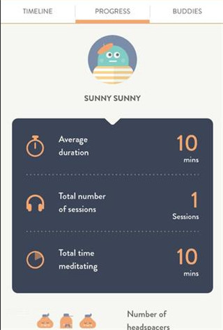 headspace冥想软件截图