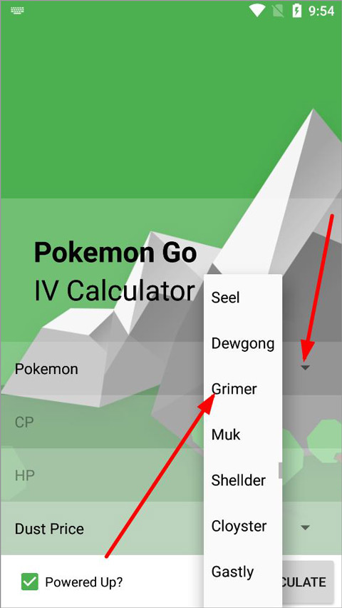 Pokemon个体值计算器app截图