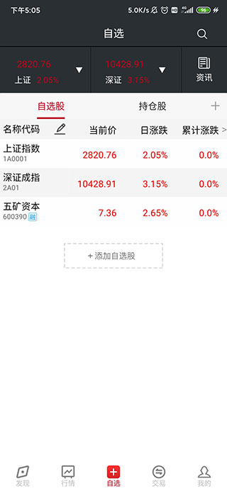 五矿证券app官方版截图