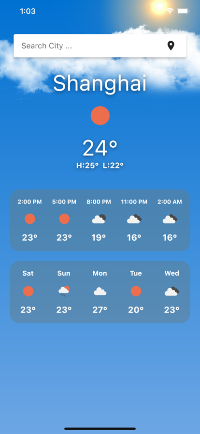 极简天气截图