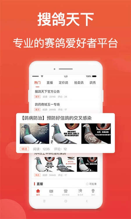 搜鸽天下app截图0