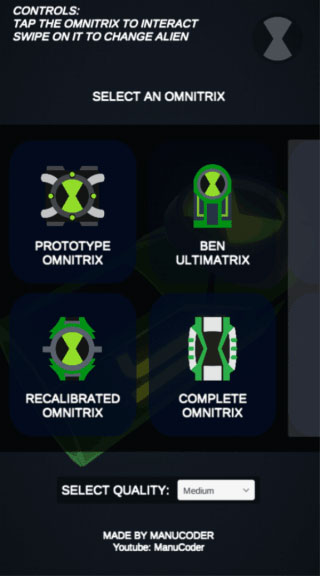 少年骇客模拟器手表(Omnitrix Simulator)截图