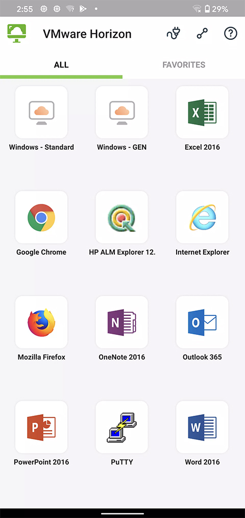 vmware horizon虚拟桌面手机版截图