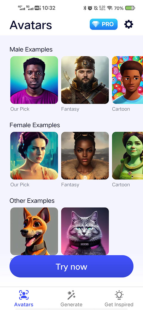 AIBY AI Art绘画生成器截图0